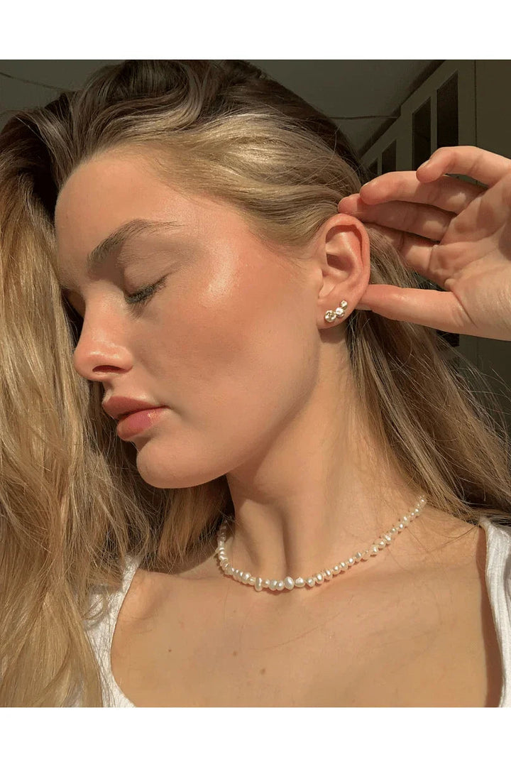 Andcopenhagen Jewelry - Halskæde - 18 karat guldbelagt 925 sterlingsølv - Timeless Pearl
