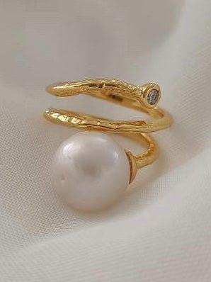 Andcopenhagen Smykker Andcopenhagen - White Pearl Ring