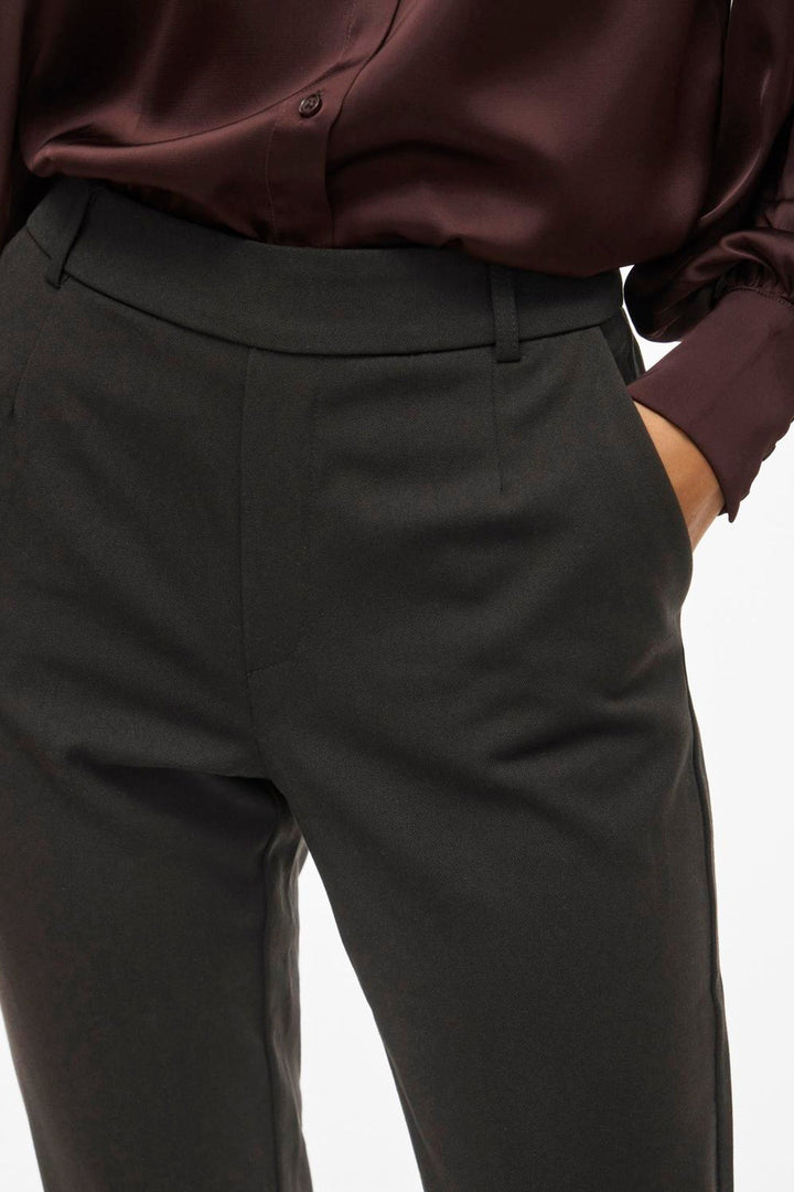 Vila - Bukser - Black - Vivarone Slim