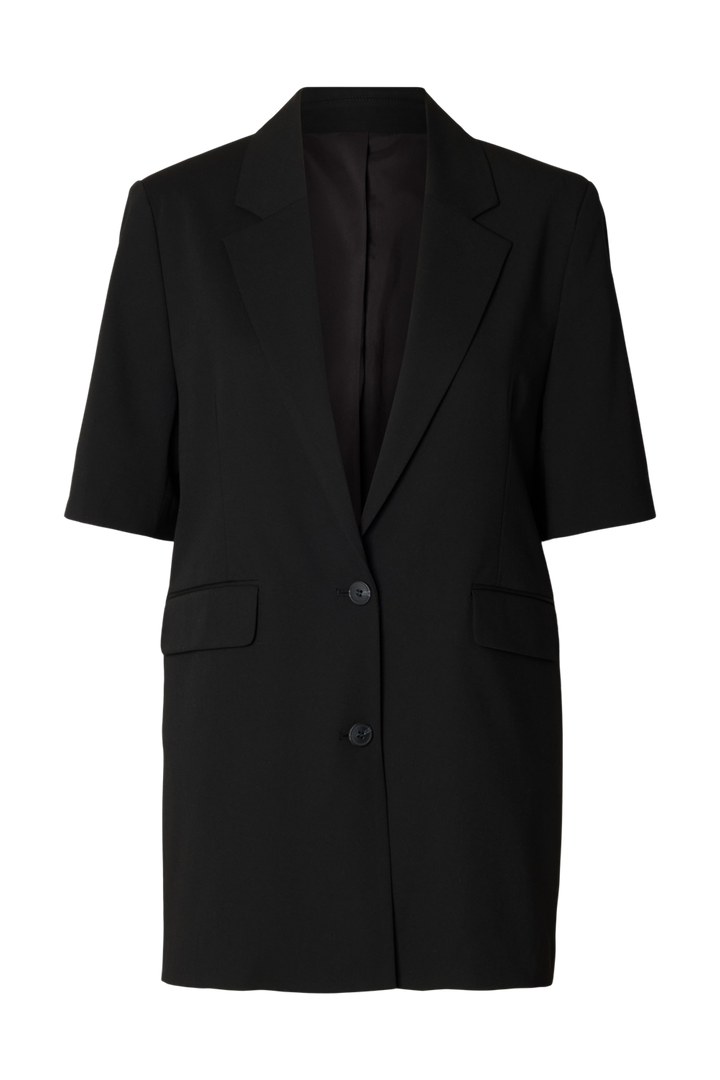Selected Femme - Blazer - Black - Kortærmet Rita
