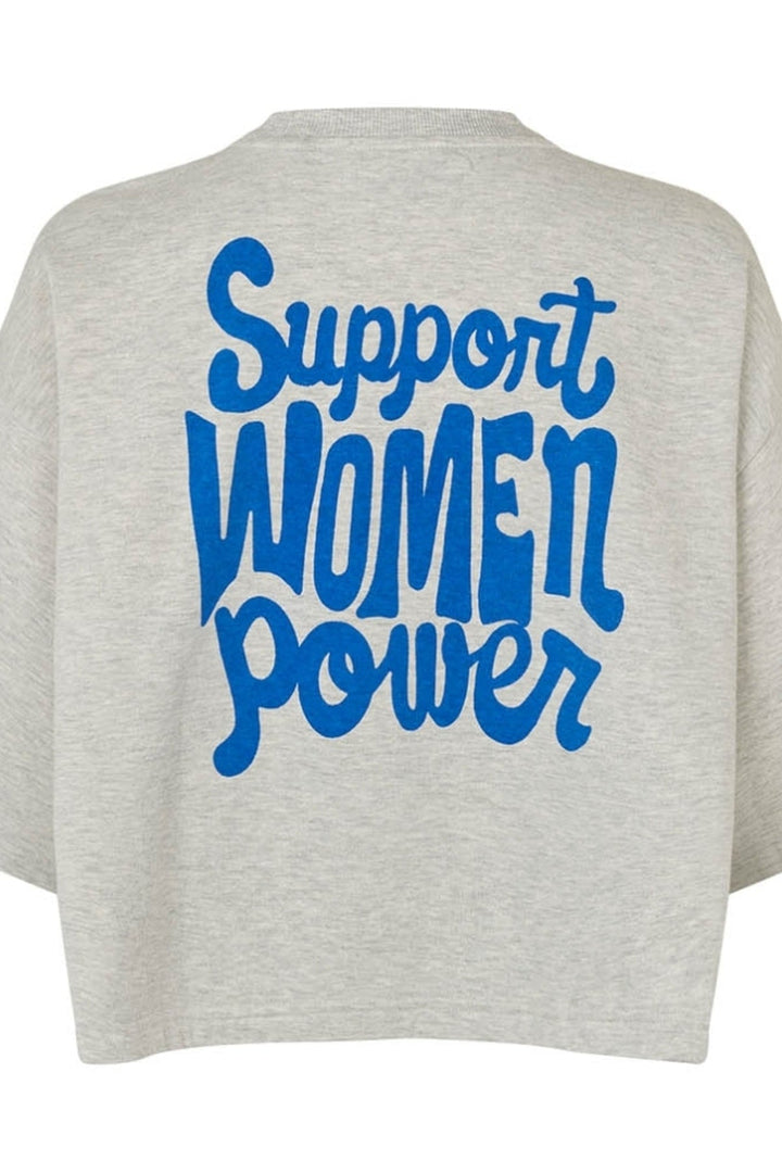 Lollys Laundry - Sweatshirt - 13 Light Grey Melange - Danll Boxy