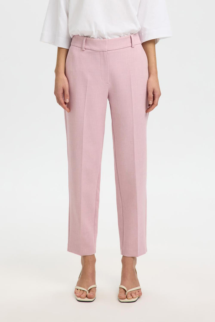 Selected Femme - Bukser - Bleached Mauve - Rita