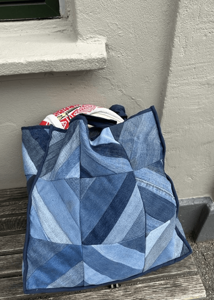 Sissel Edelbo tasker & punge Denim patchwork taske - Vivian - Sissel Edelbo