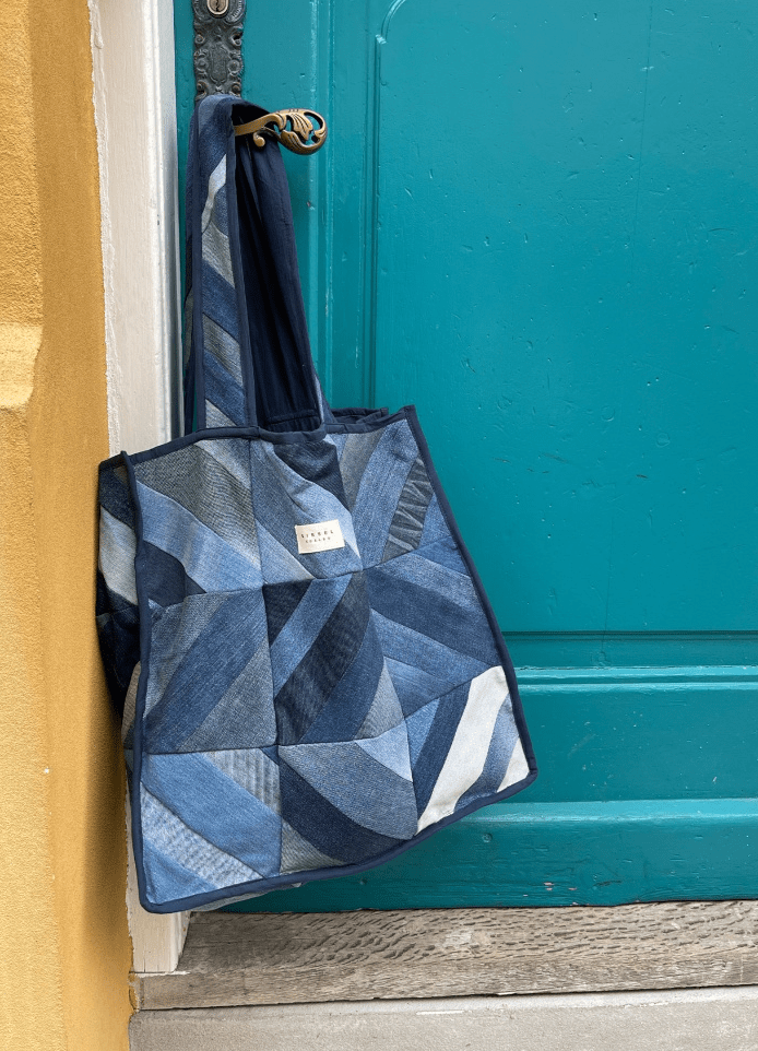 Sissel Edelbo tasker & punge Denim patchwork taske - Vivian - Sissel Edelbo