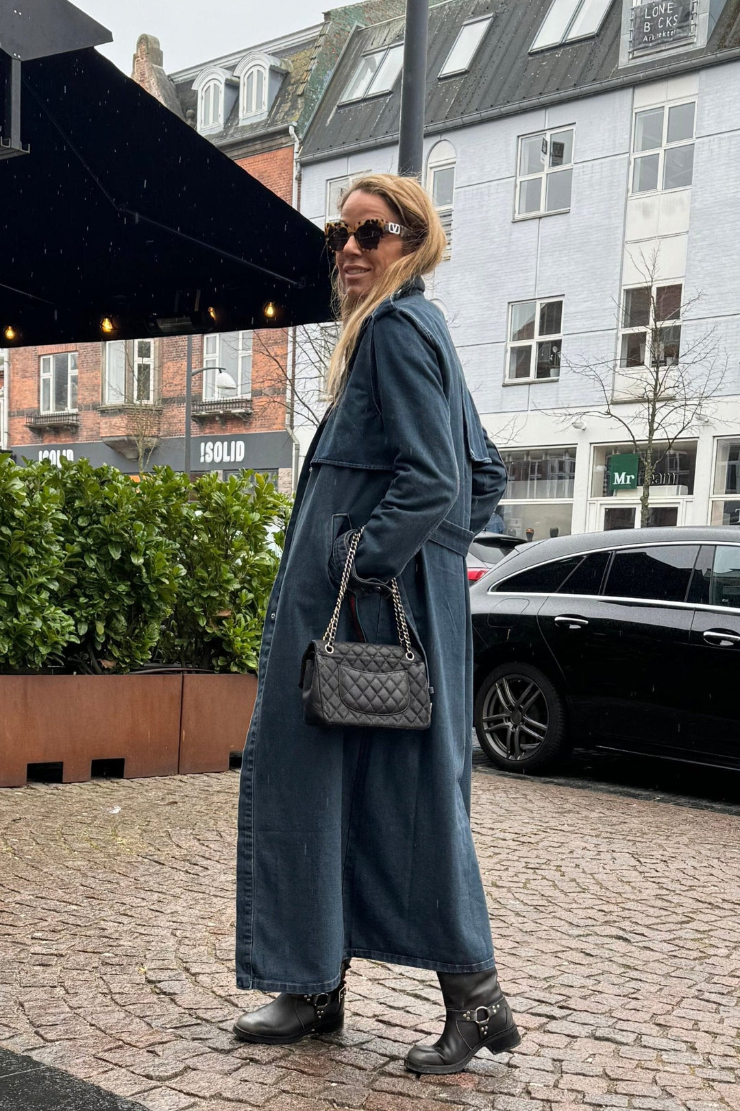 Sassy Copenhagen Jakker Denim trenchcoat jakke- Washed blue - Victoria - Sassy Copenhagen