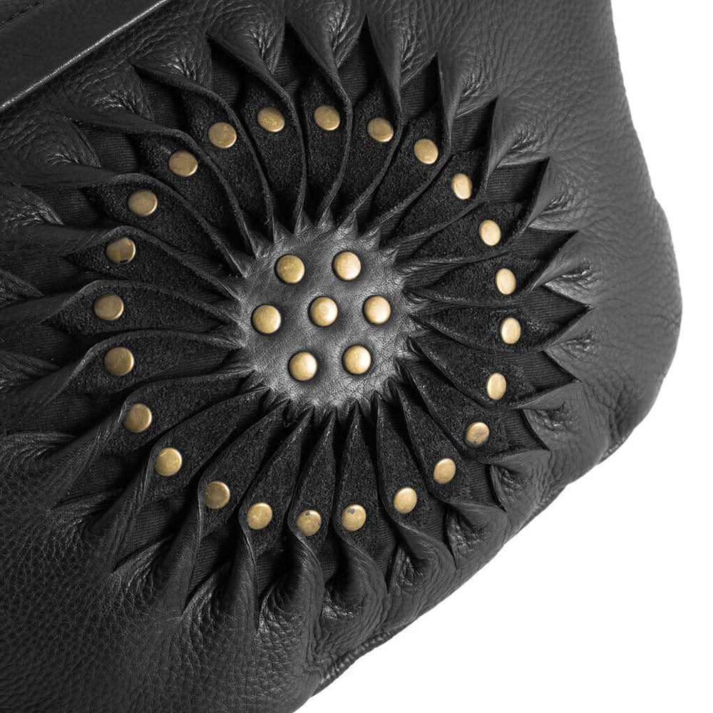 Depeche Accessories Bumbag - Sort Læder taske med håndlavet design - Depeche