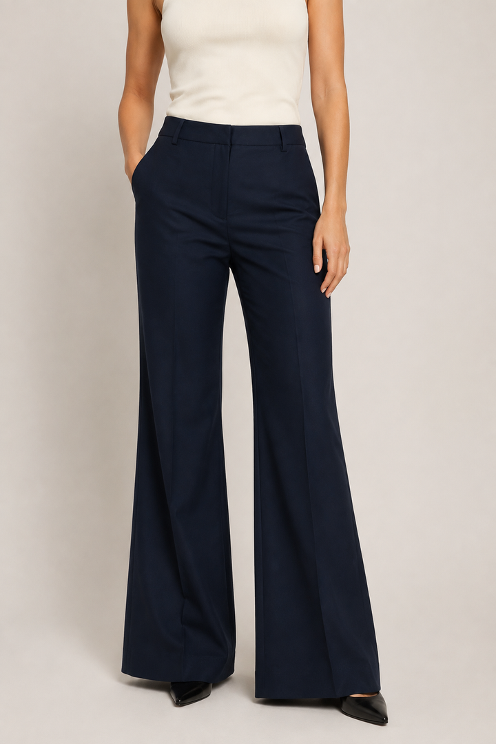 Selected Femme - Bukser - Dark sapphire - Dicte Hw Pant