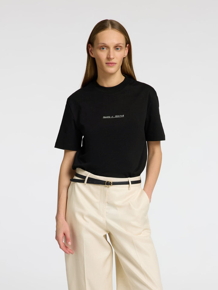 Selected Femme - T-shirt - Sort - Colwoman