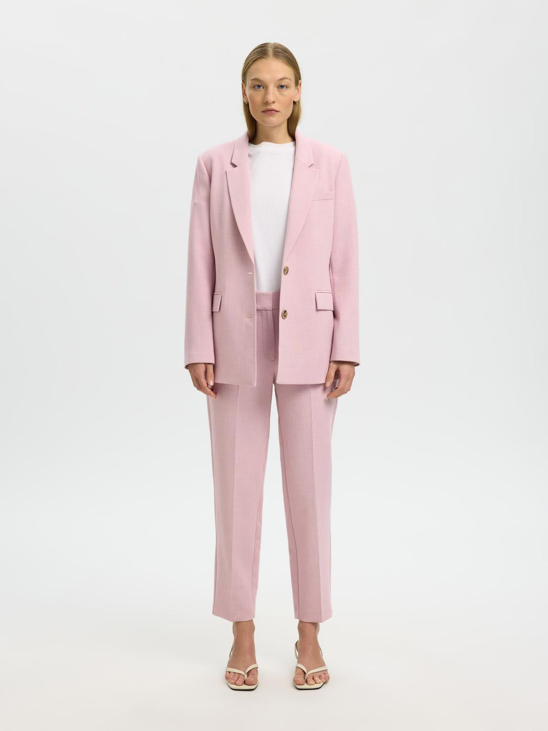 Selected Femme - Bukser - Bleached Mauve - Rita
