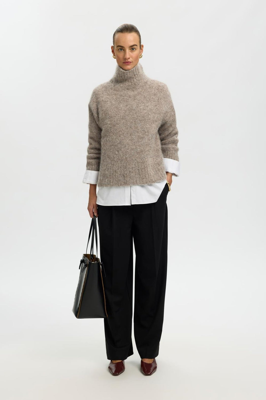 Selected Femme - Pullover - Steel Gray - Gabriella
