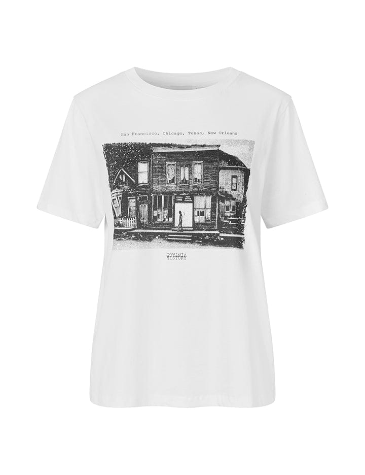 Global Funk Overdele Oversize hvid T-shirts med print - Vintage History - Global Funk