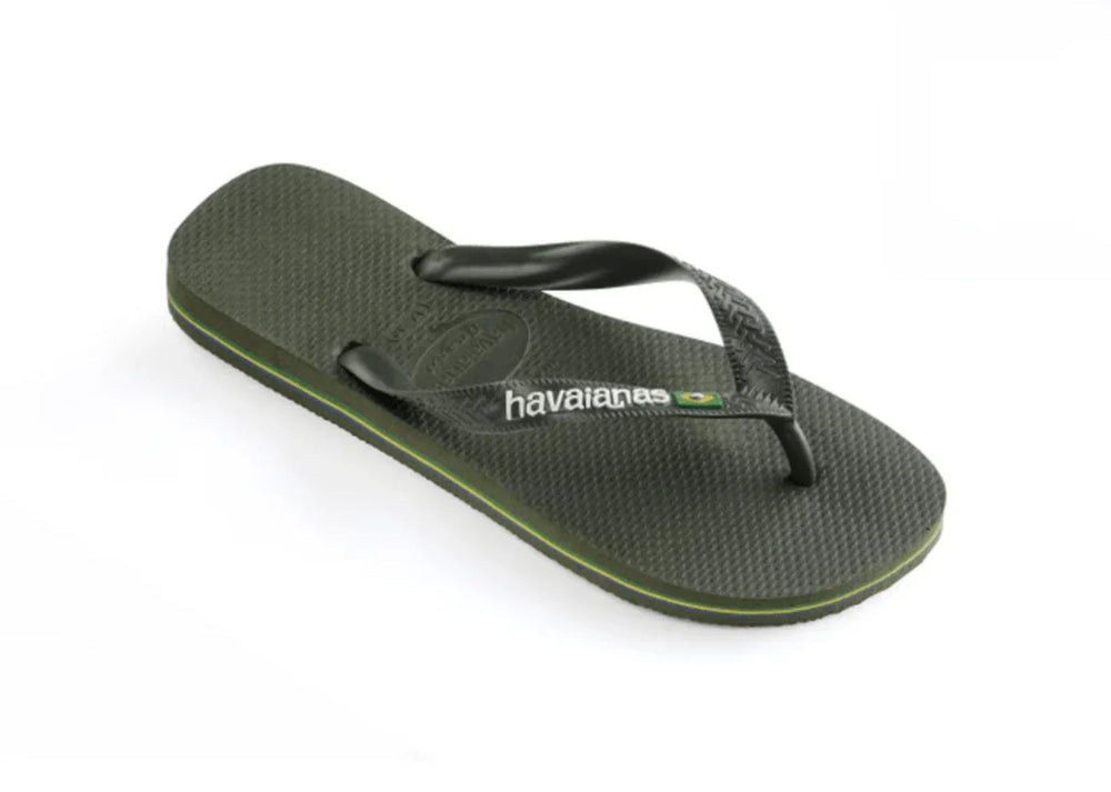 HAVAIANAS Sko HAVAIANAS - Brasil Logo Olive Green   - Klipklapper