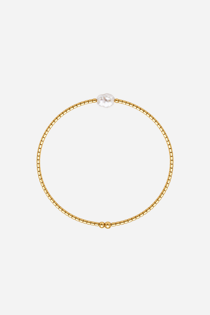 Andcopenhagen Jewelry - Perlearmbånd - Guld - Holly Simple