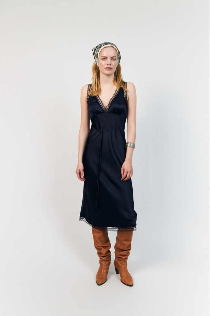 Lollys Laundry - Kjole - Dark Blue - Clarill