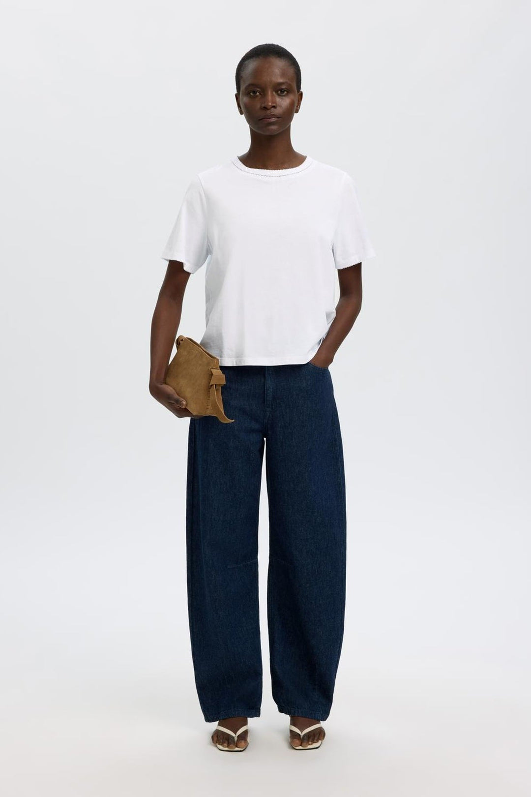 Selected Femme - T-shirt - Bright White - Assia