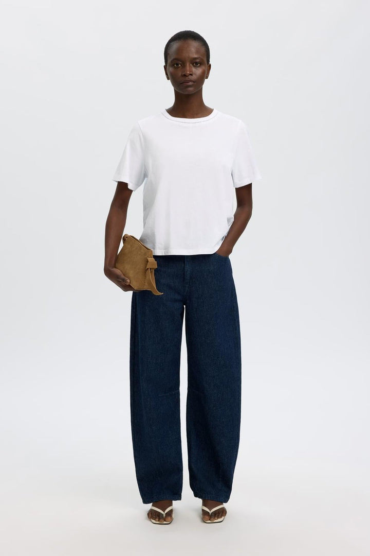 Selected Femme - T-shirt - Bright White - Assia