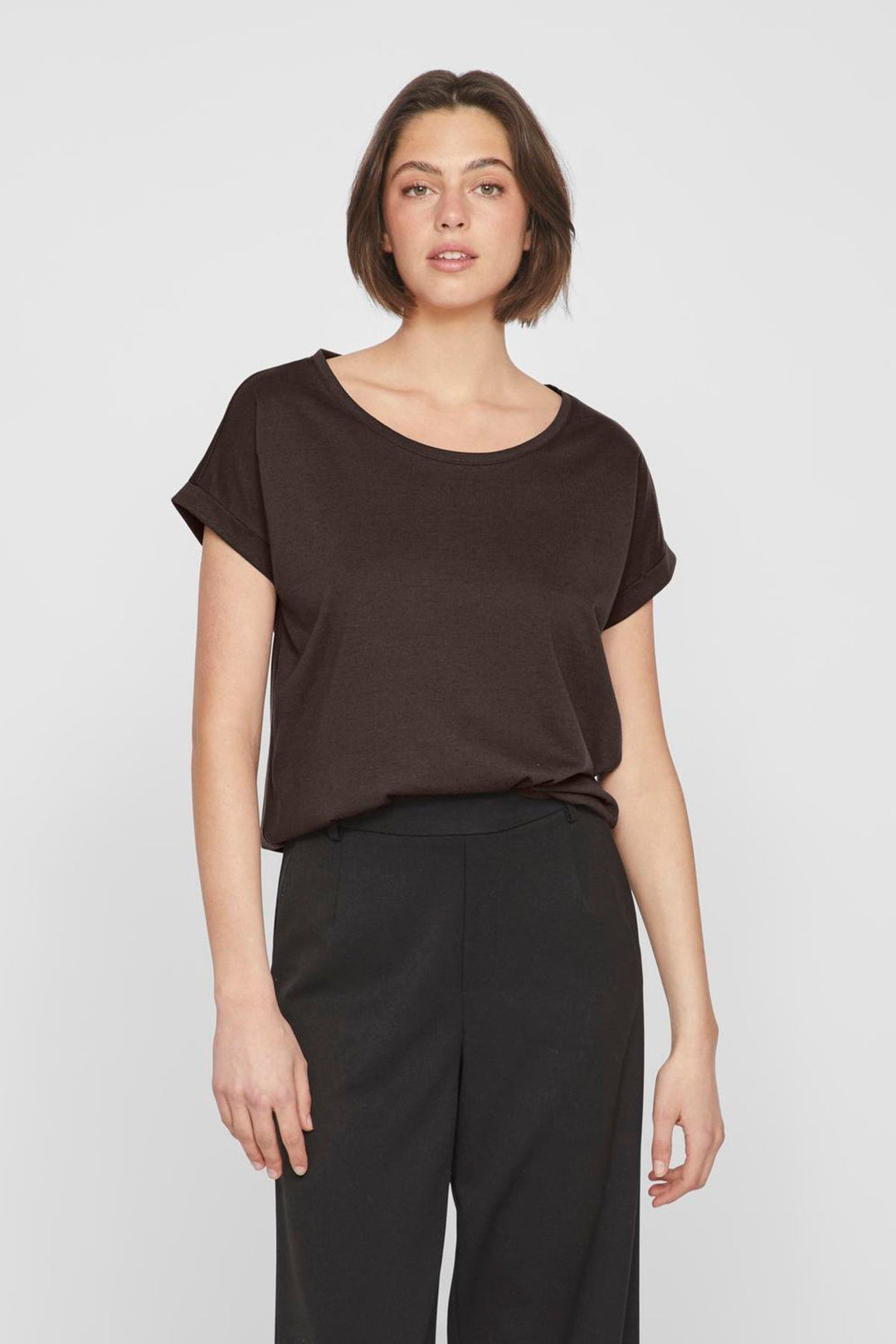 Vila - T-shirt - Coffee bean - Dreamers New Pure