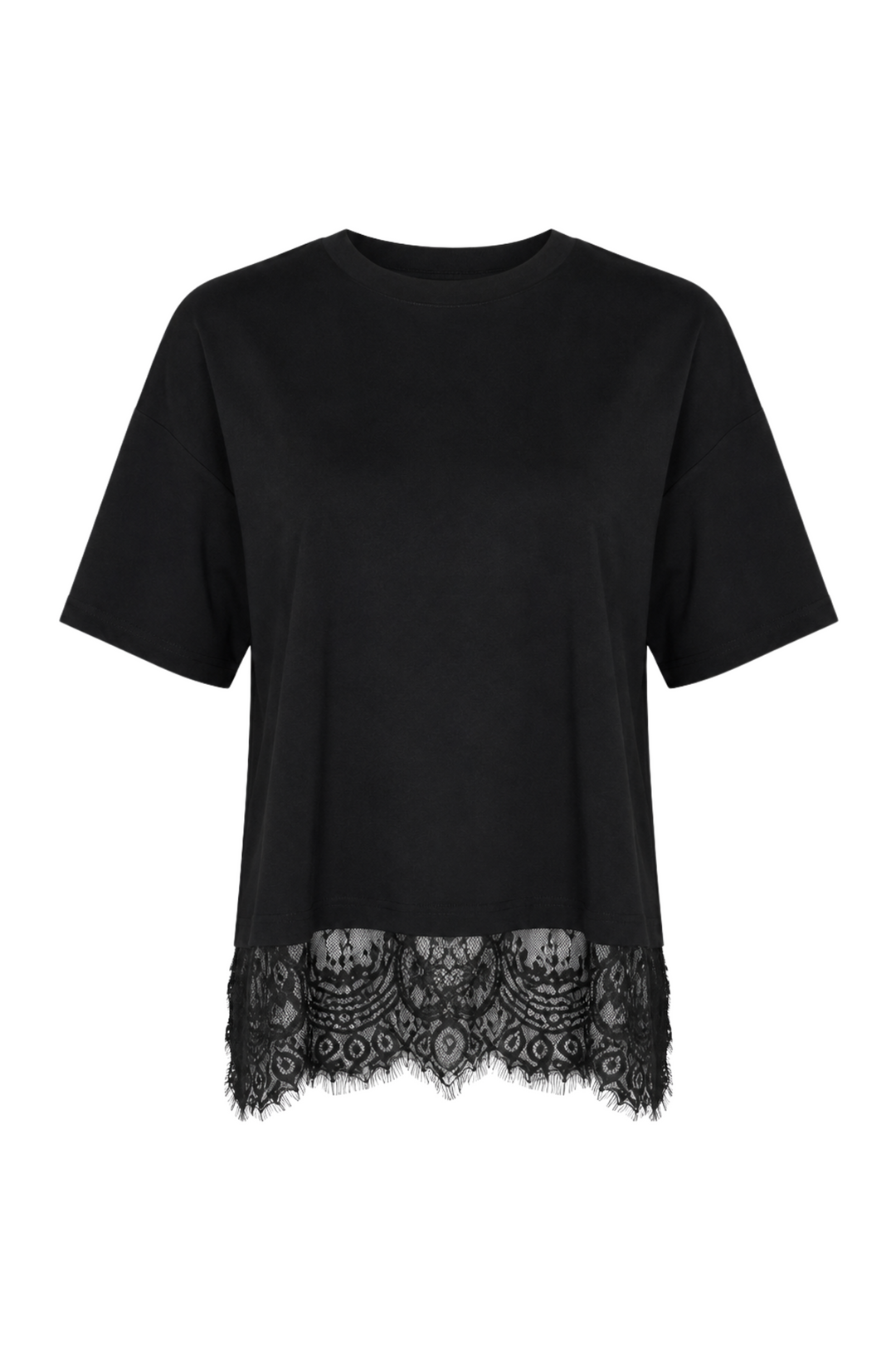 Sassy Copenhagen - T-shirt m. blonder - Sort - Kiki