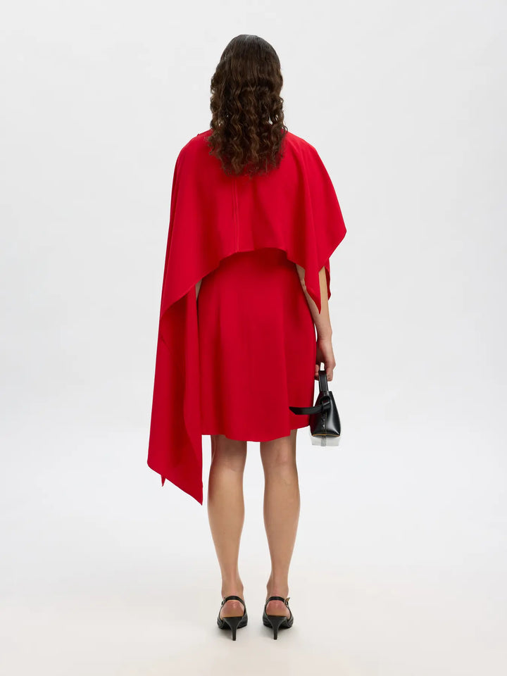 Selected Femme - Kjole - Rød - Leonore - Stilkompagniet.dk