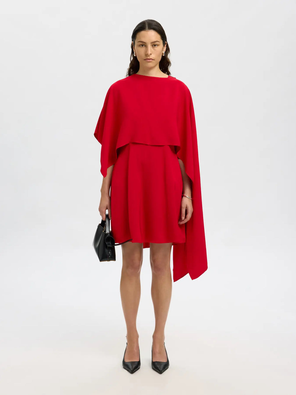 Selected Femme - Kjole - Rød - Leonore - Stilkompagniet.dk