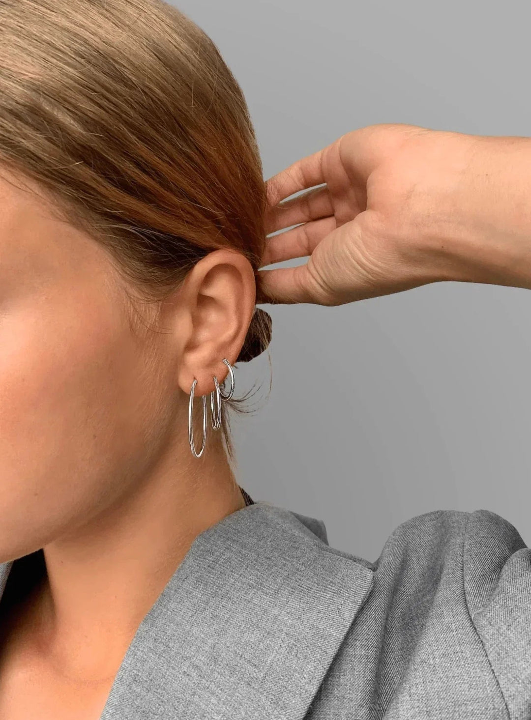 Andcopenhagen Jewelry  - Øreringe klassisk hoops - 925 sterlingsølv - Smilla