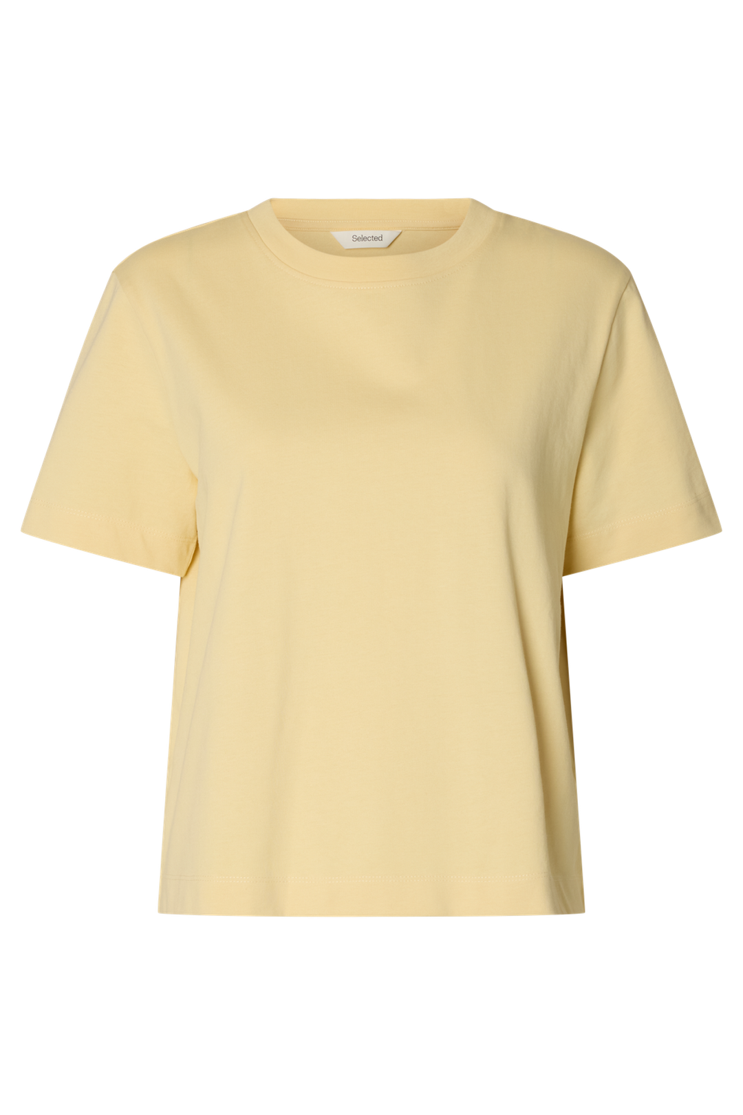 Selected Femme - T-shirt - Italian Straw - Boxy