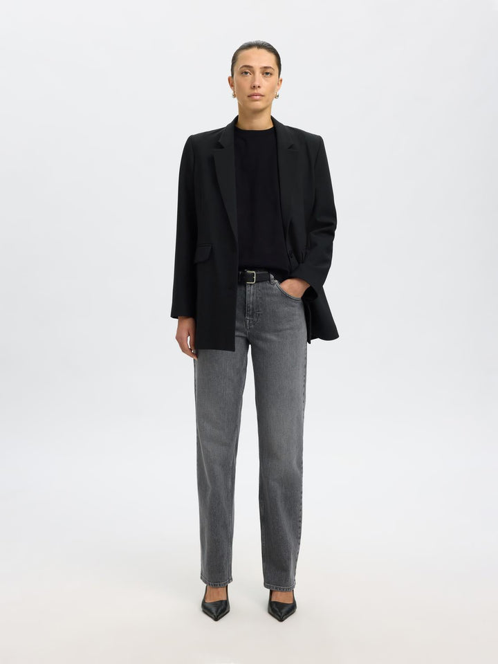 Sort boxy sort tshirt- Selected Femme Essential