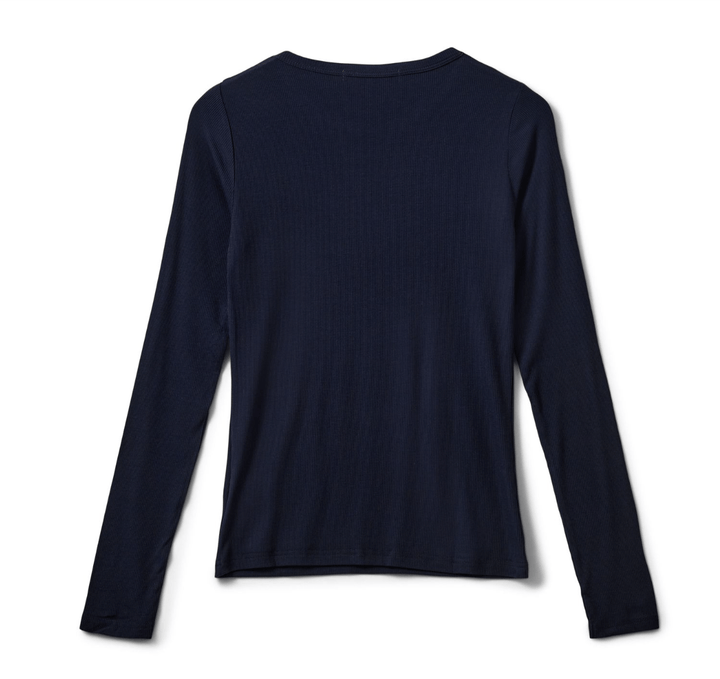 Sofie Schnoor Overdele Langærmet viskose bluse - Navy - Petricia SNOS243 - Sofie Schnoor