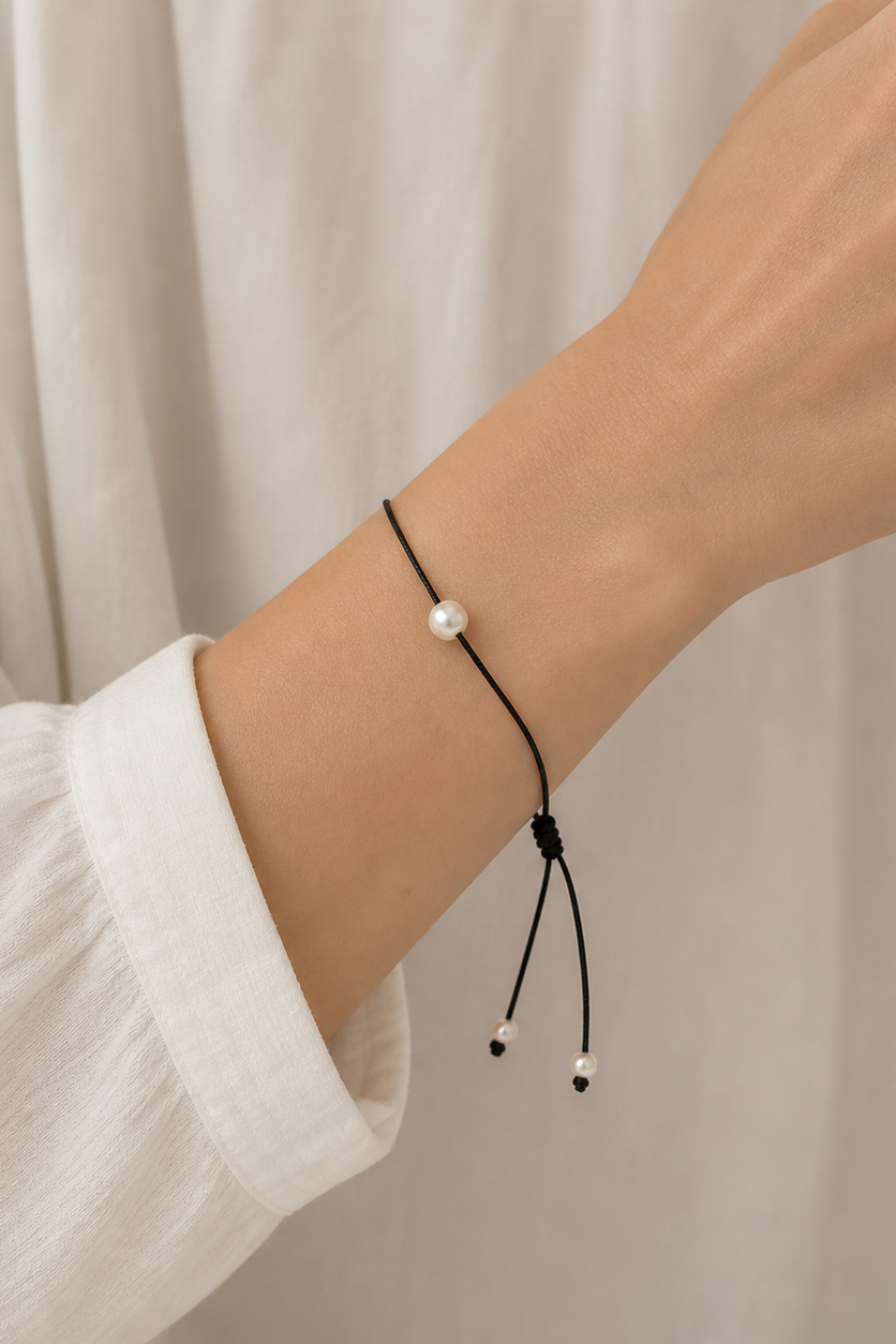 Andcopenhagen Jewelry - Perlearmbånd - Sort - Laure