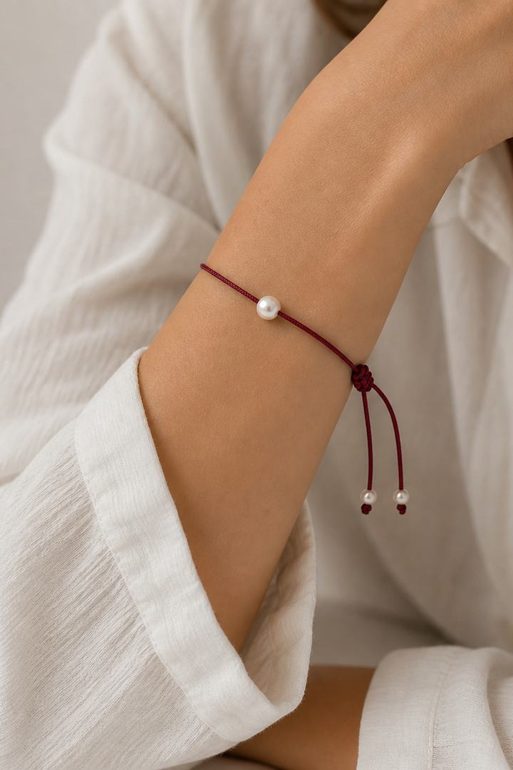 Andcopenhagen Jewelry - Perlearmbånd - Rød - Laure