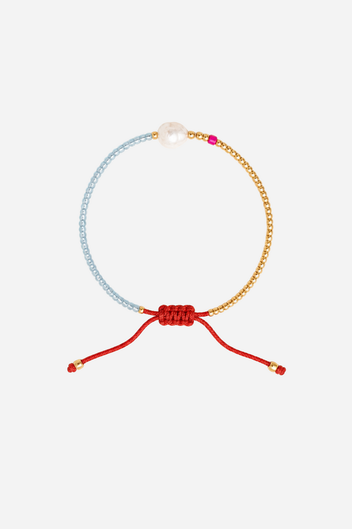 Andcopenhagen Jewelry - Perlearmbånd - Lyseblå - Holly