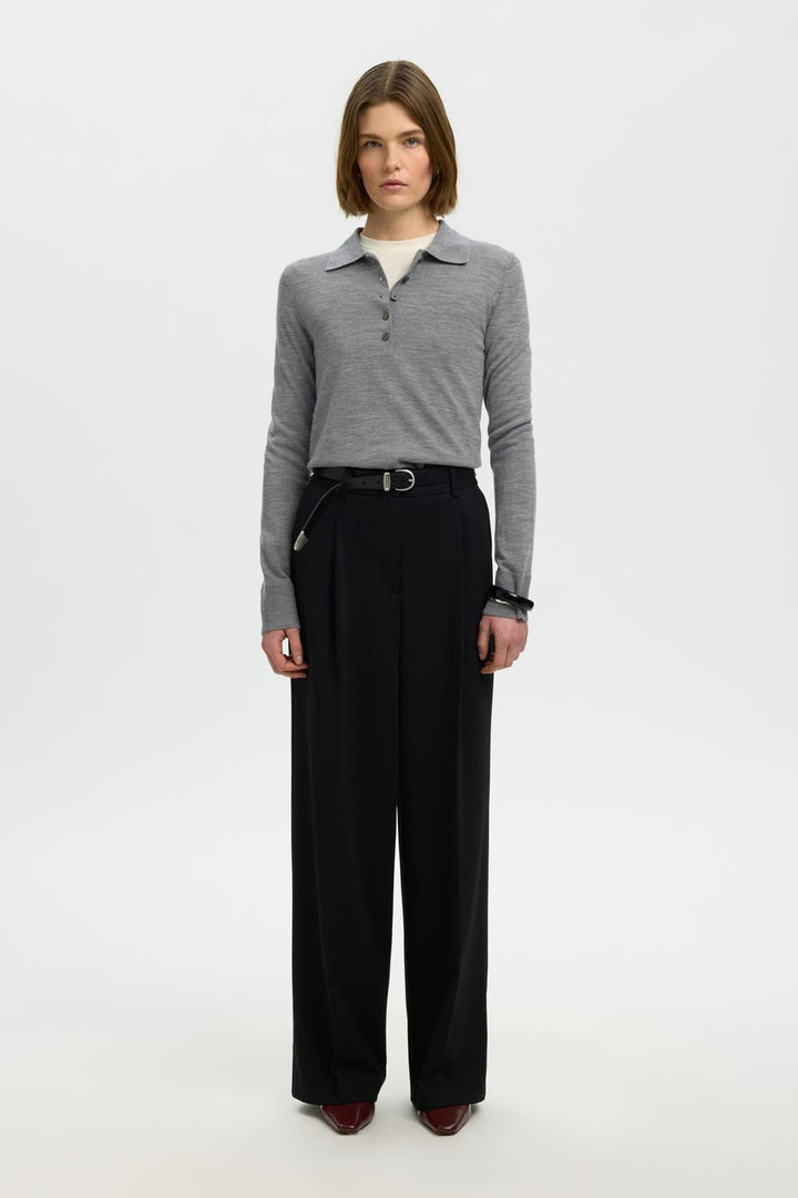 Selected Femme - Trøje - Medium grey melange - Thea