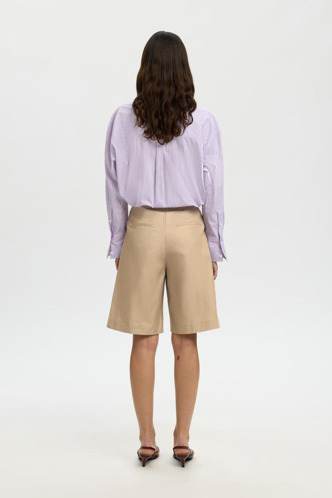 Selected Femme - Shorts - Weathered Teak - Amour