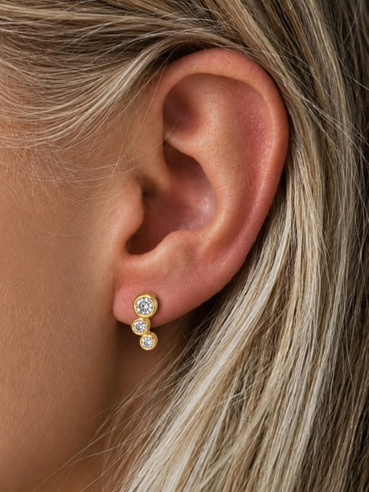 Andcopenhagen Jewelry - Øreringe - 18 karat guldbelagt messing - Maine