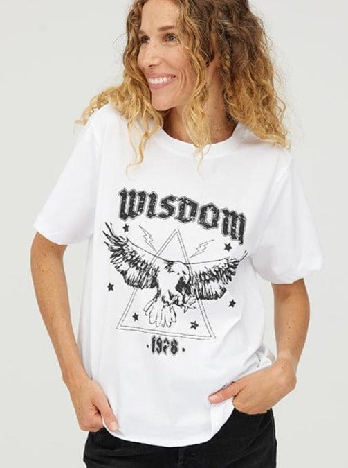MbyM Overdele MbyM - Wisdom-M T-shirts - Hvid med Print