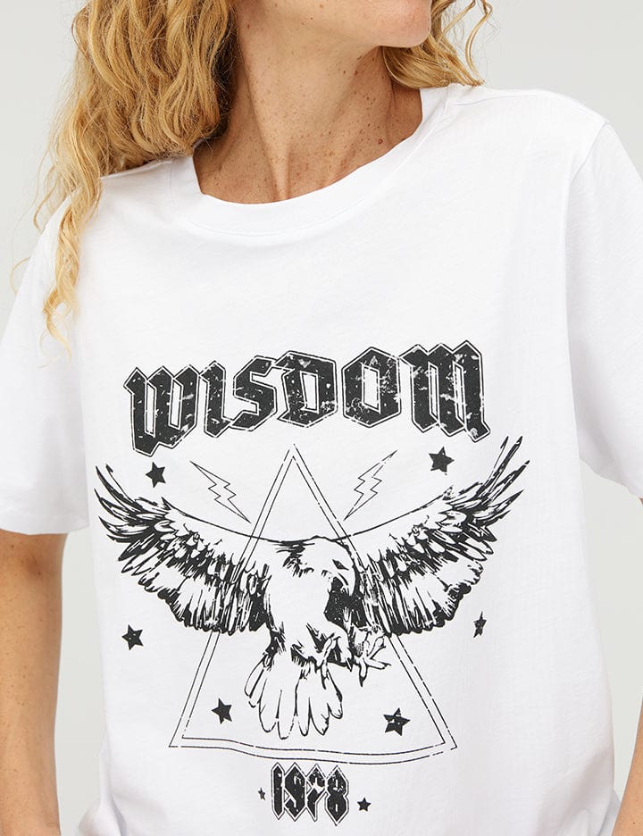 MbyM Overdele MbyM - Wisdom-M T-shirts - Hvid med Print