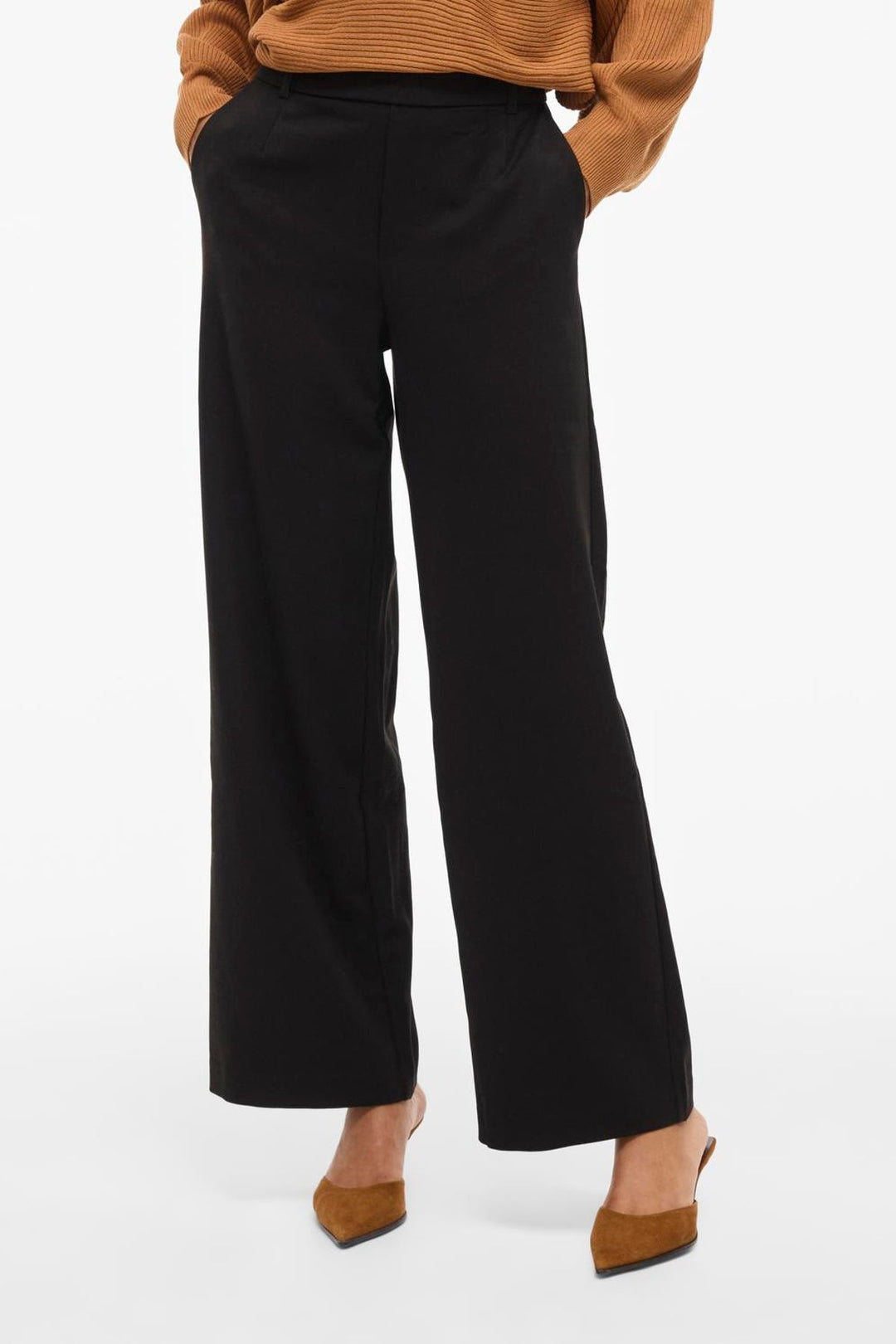 Vila - Bukser - Black - Vivarone Wide