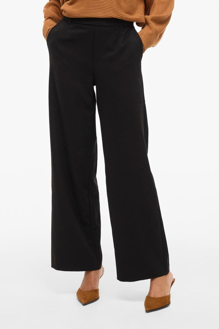 Vila - Bukser - Black - Vivarone Wide