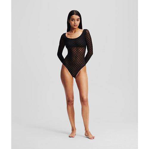 Karl Lagerfeld - Bodystocking - Mesh sort - Monogram mesh