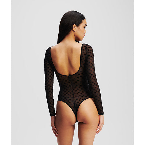 Karl Lagerfeld - Bodystocking - Mesh sort - Monogram mesh