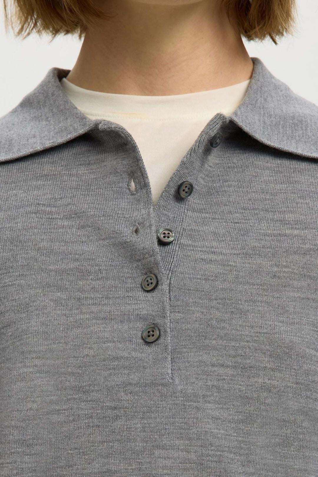 Selected Femme - Trøje - Medium grey melange - Thea
