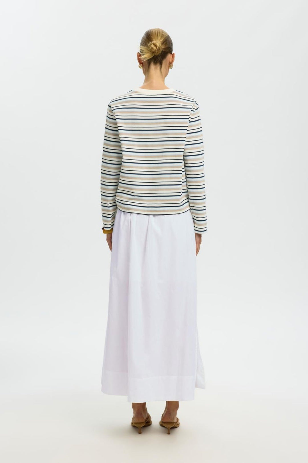 Selected Femme - Nederdel - Bright White - Slit