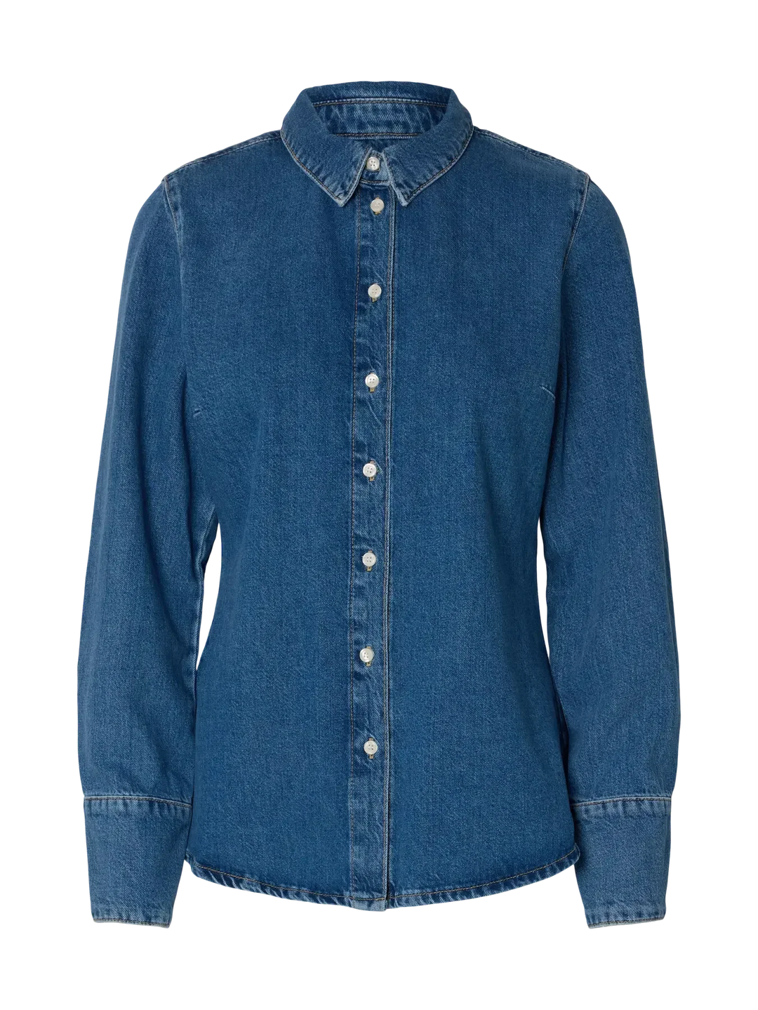 Selected Femme - Skjorte - Blue denim - Agathe