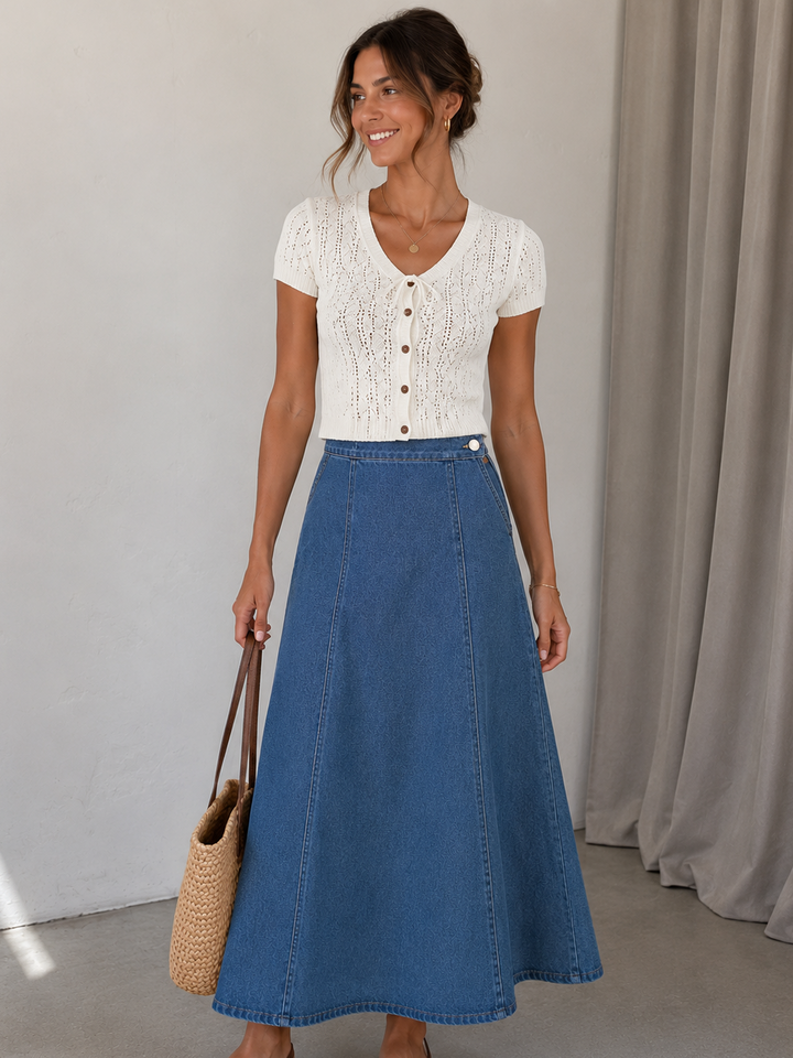 Sassy Copenhagen - Nederdel - Denim Blue - Nadya
