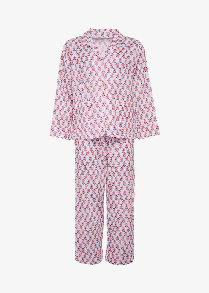 Sissel Edelbo Overdele Nattøjs sæt - Nuit pyjamas - White floral - Sissel Edelbo sss (Bemærk preorder)