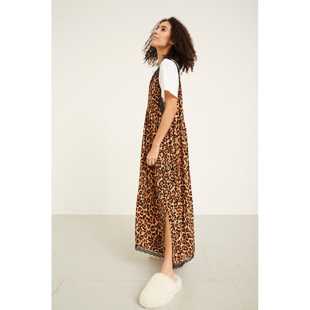 Hunkøn Oversize Kjole med Leopard - Lee - Hunkøn