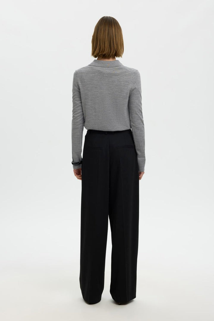 Selected Femme - Trøje - Medium grey melange - Thea