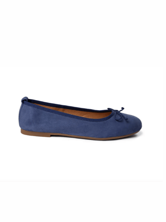 Pavement Sko Ballerina Navy sued  - Lucy Lu - Pavement