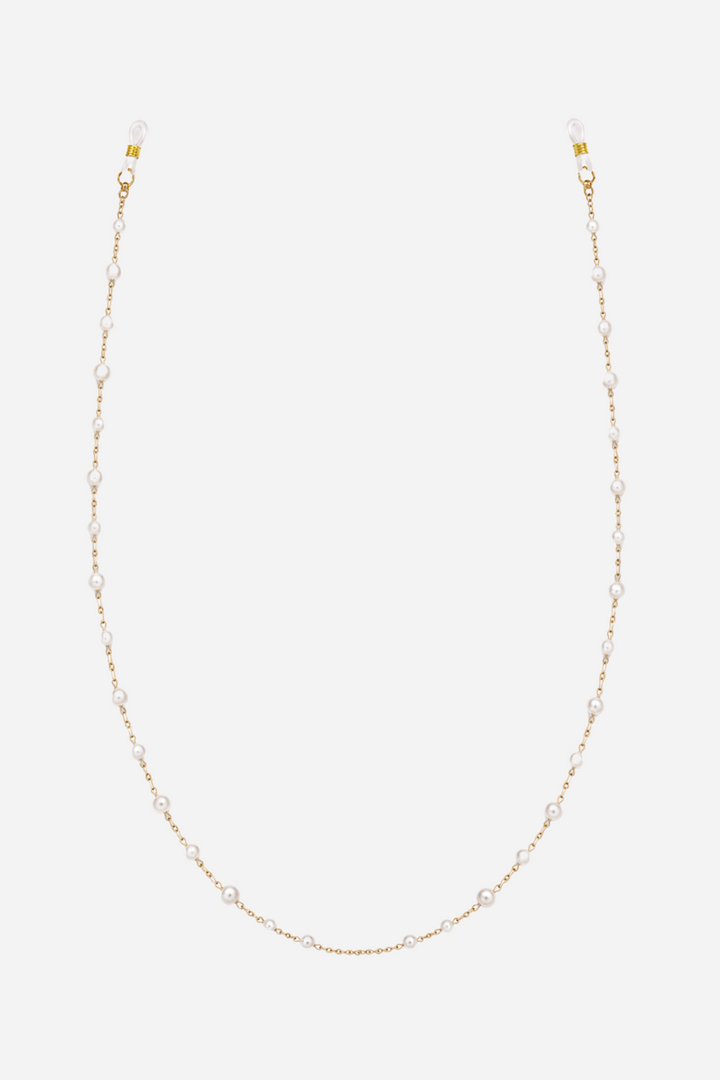 Andcopenhagen Basic - Brillekæde - Pearl/Gold Chain - Nina