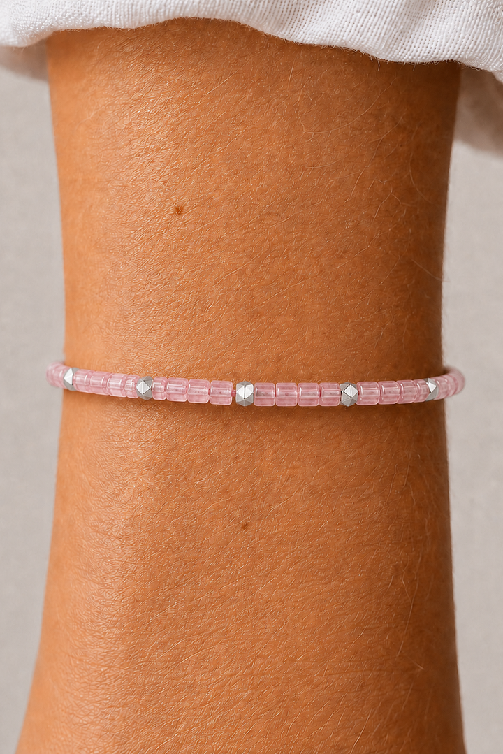 Andcopenhagen Jewelry - Armbånd - Pink Opal - Skylar